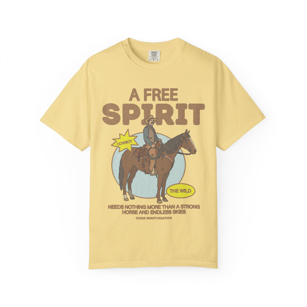A Free Spirit Horse T-Shirt — Vintage Cowboy Western Graphic Tee
