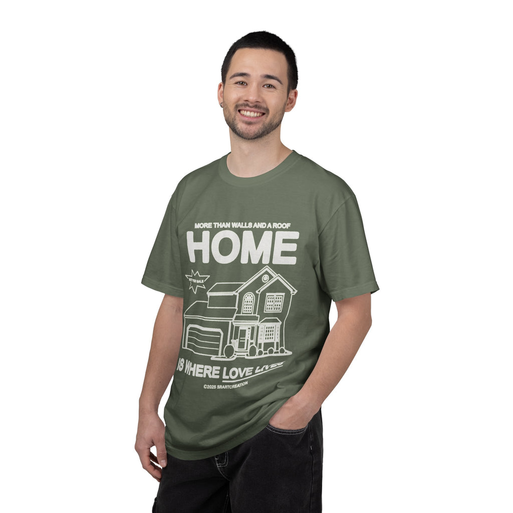 Home Is Where Love Lives T-Shirt — Cozy Family Home Graphic Tee