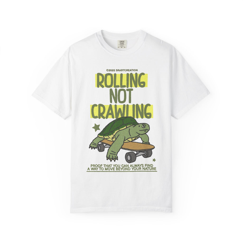 Rolling Not Crawling Turtle Skateboard T-Shirt