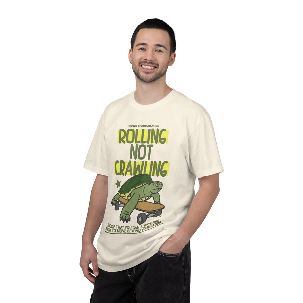 Rolling Not Crawling Turtle Skateboard T-Shirt