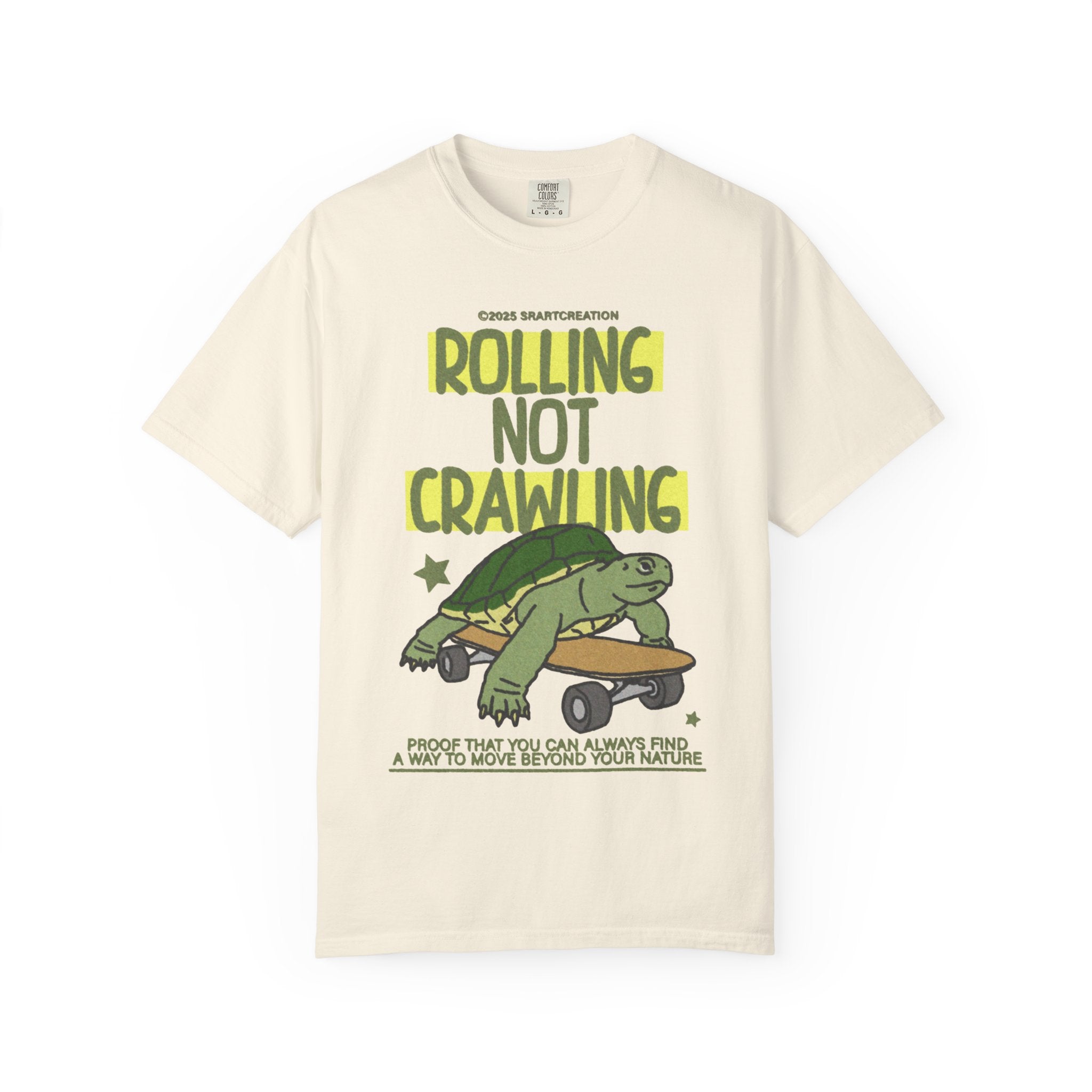 Rolling Not Crawling Turtle Skateboard T-Shirt